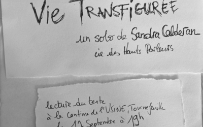 Vie transfigurée – Cie des Hauts Parleurs